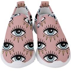 Eyes Pattern Kids  Slip On Sneakers by Valentinaart