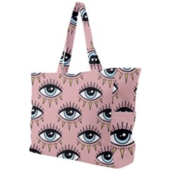 Eyes Pattern Simple Shoulder Bag by Valentinaart