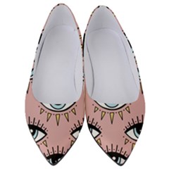 Eyes Pattern Women s Low Heels by Valentinaart