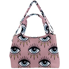 Eyes Pattern Double Compartment Shoulder Bag by Valentinaart