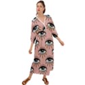 Eyes pattern Grecian Style  Maxi Dress View1