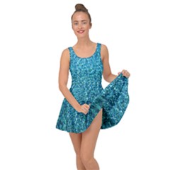 Turquoise Blue Ocean Inside Out Casual Dress