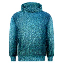 Turquoise Blue Ocean Men s Overhead Hoodie by retrotoomoderndesigns