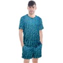 Turquoise Blue Ocean Men s Mesh Tee and Shorts Set View1