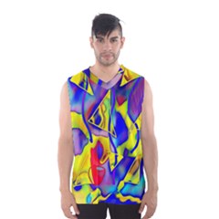 Yellow Triangles Abstract Men s Sportswear