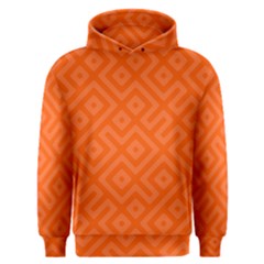 Orange Maze Men s Overhead Hoodie by retrotoomoderndesigns