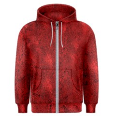 Bright Red Dream Men s Zipper Hoodie by retrotoomoderndesigns