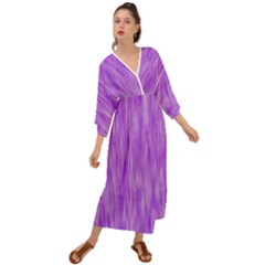 Purple Lavender Splash Grecian Style  Maxi Dress