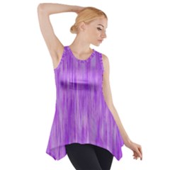 Purple Lavender Splash Side Drop Tank Tunic by retrotoomoderndesigns