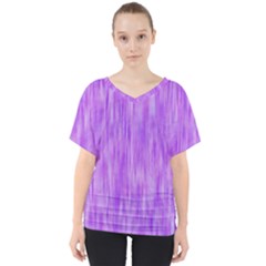 Purple Lavender Splash V-neck Dolman Drape Top by retrotoomoderndesigns