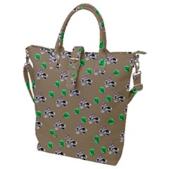 Bunnies Pattern Buckle Top Tote Bag by bloomingvinedesign