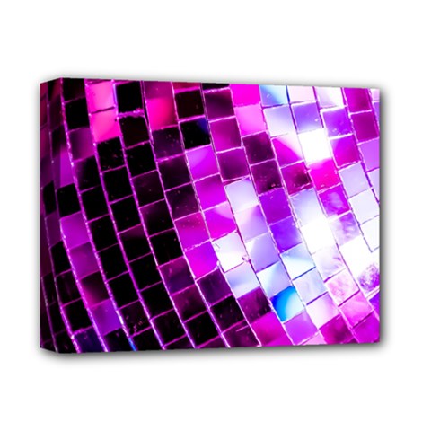 Purple Disco Ball Deluxe Canvas 14  X 11  (stretched) by essentialimage