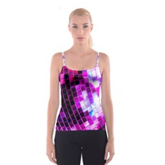 Purple Disco Ball Spaghetti Strap Top by essentialimage