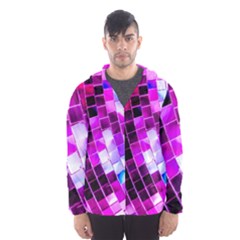 Purple Disco Ball Men s Hooded Windbreaker by essentialimage