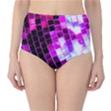 Purple Disco Ball Classic High-Waist Bikini Bottoms View1