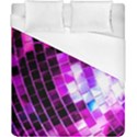 Purple Disco Ball Duvet Cover (California King Size) View1