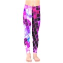 Purple Disco Ball Kids  Legging View1