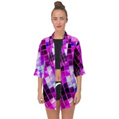 Purple Disco Ball Open Front Chiffon Kimono by essentialimage