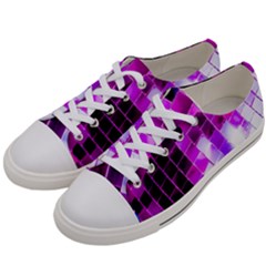 Purple Disco Ball Women s Low Top Canvas Sneakers by essentialimage