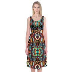 New Arrivals-a-17 Midi Sleeveless Dress by ArtworkByPatrick