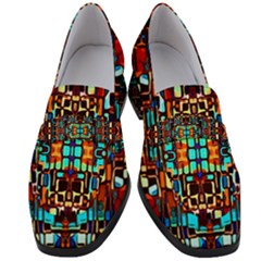 New Arrivals-a-17 Women s Chunky Heel Loafers by ArtworkByPatrick