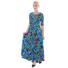 New Arrivals-a-9-10 Half Sleeves Maxi Dress