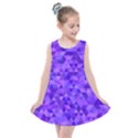 Shades Of Purple Triangles Kids  Summer Dress View1