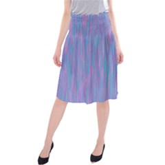 Purple Turquoise Watercolors Midi Beach Skirt by retrotoomoderndesigns