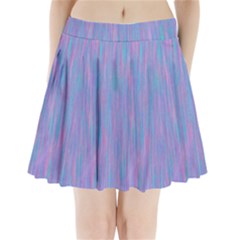 Purple Turquoise Watercolors Pleated Mini Skirt by retrotoomoderndesigns