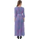 Purple Turquoise Watercolors Button Up Boho Maxi Dress View2