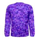 Shades Of Purple Triangles Men s Long Sleeve Tee View2