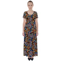 New Arrivals-a-9-20 High Waist Short Sleeve Maxi Dress by ArtworkByPatrick