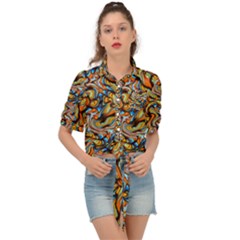 New Arrivals-a-9-20 Tie Front Shirt 