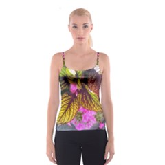 Coleus & Petunia Spaghetti Strap Top by Riverwoman