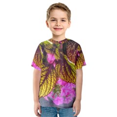 Coleus & Petunia Kids  Sport Mesh Tee