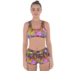 Coleus & Petunia Racerback Boyleg Bikini Set by Riverwoman