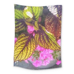 Coleus & Petunia Medium Tapestry by Riverwoman