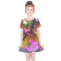 Coleus & Petunia Kids  Simple Cotton Dress by Riverwoman