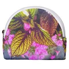 Coleus & Petunia Horseshoe Style Canvas Pouch