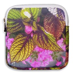 Coleus & Petunia Mini Square Pouch by Riverwoman