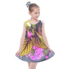 Coleus & Petunia Kids  Summer Dress by Riverwoman