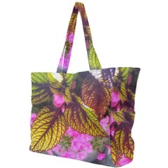 Coleus & Petunia Simple Shoulder Bag by Riverwoman