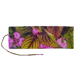 Coleus & Petunia Roll Up Canvas Pencil Holder (m) by Riverwoman