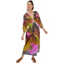 Coleus & Petunia Grecian Style  Maxi Dress View1