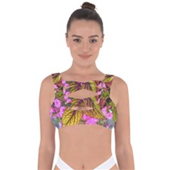 Coleus & Petunia Bandaged Up Bikini Top