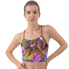 Coleus & Petunia Mini Tank Bikini Top by Riverwoman