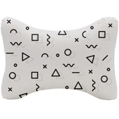 Memphis Pattern Seat Head Rest Cushion by Vaneshart