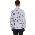 Memphis Pattern Women s High Neck Windbreaker View2