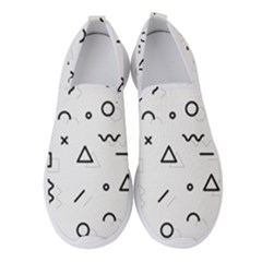 Memphis Pattern Women s Slip On Sneakers by Vaneshart