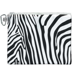 Vector Zebra Stripes Seamless Pattern Canvas Cosmetic Bag (xxxl) by Vaneshart